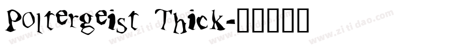 Poltergeist Thick字体转换